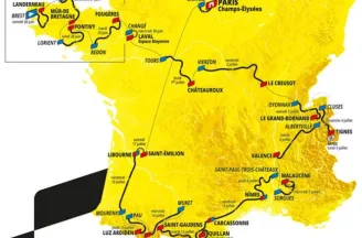 Routeschema Tour de France