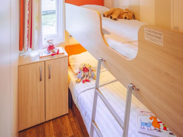 De Roan Premium Lounge slaapkamer met stapelbed.