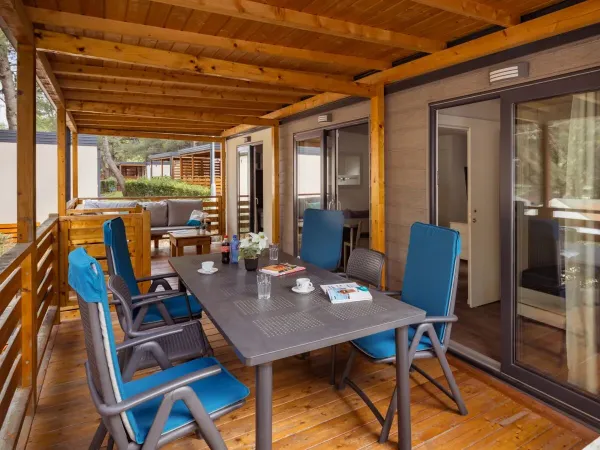 De Roan Comfort Plus Lounge veranda beschikt over een luxe tuinset.