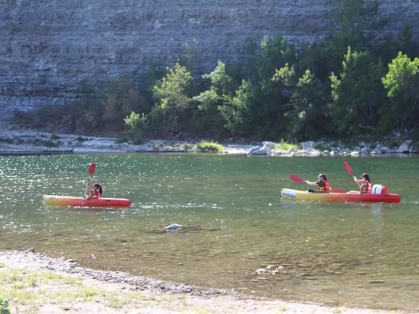 Kanoën op de Ardèche direct vanaf Roan camping La Grand'Terre.