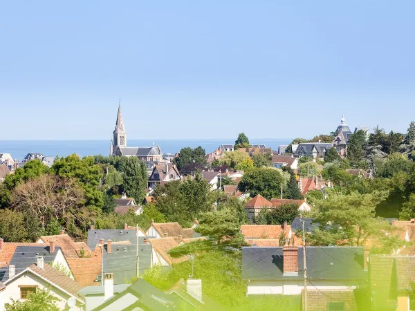 De stad Houlgate dichtbij Roan camping La Vallée.