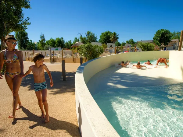 Stroomversnelling op camping Méditerranée Plage.