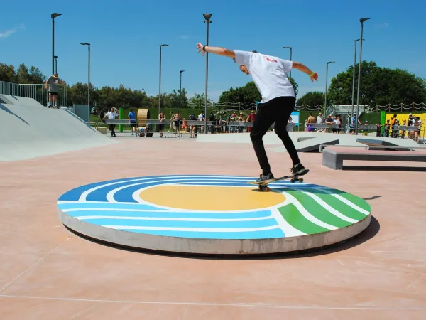 Skateboard park op Roan camping Pra'delle Torri.