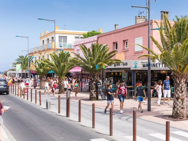 Straat in de stad Perpignan.