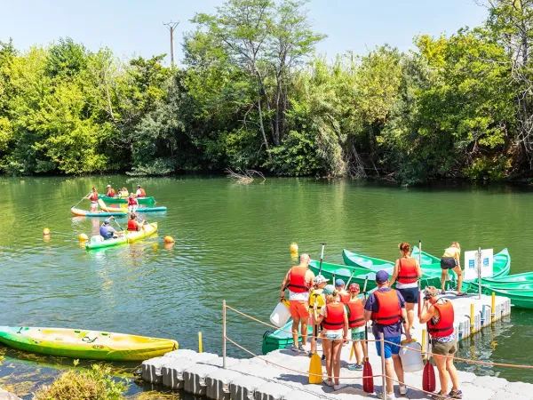 Kanoën bij Roan camping Club Napoléon.