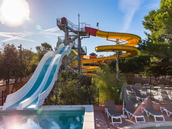 Glijbanen op Roan camping Du Verdon.