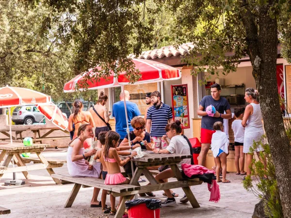 Horeca staplaats op Roan camping Du Verdon.