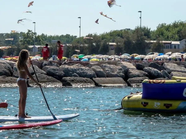 Watersportactiviteiten bij Roan camping San Francesco.