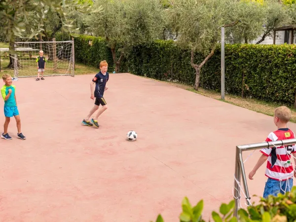 Voetbalveld op Roan camping Eden.