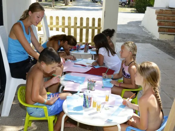 Kinderanimatie op Roan camping Caballo de Mar.