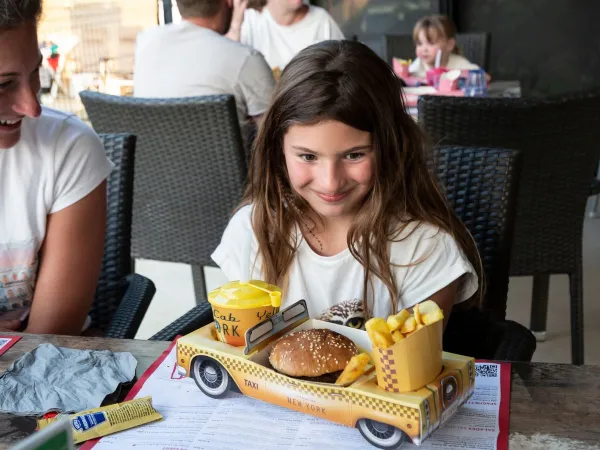 Een kindergerecht verkrijgbaar op Roan camping Birkelt.