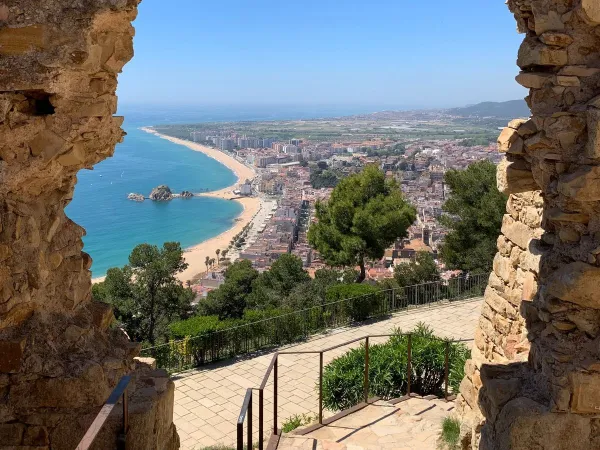 Het strand van Blanes vlakbij Roan camping La Masia.