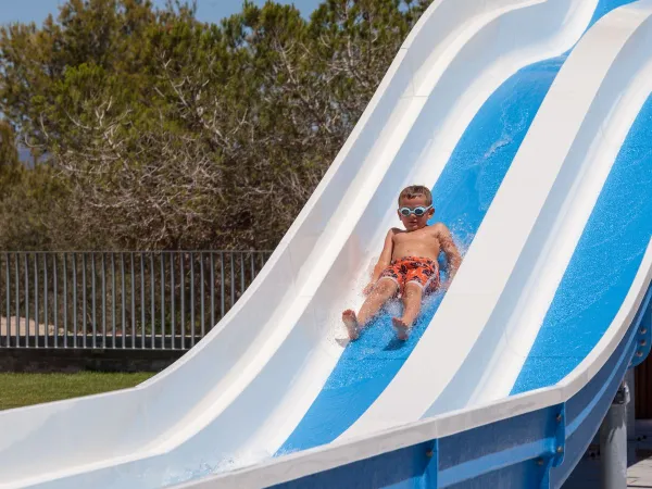 Waterglijbanen bij Roan camping Vilanova Park.