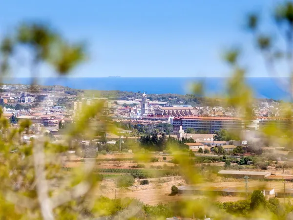 De stad Barcelona in de buurt van Roan camping Vilanova Park.