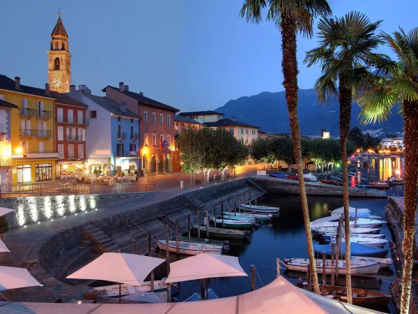 Dorp Ascona dichtij Roan camping Lido Verbano.