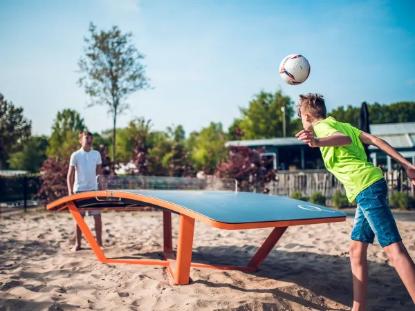 Teqball bij Roan camping Ackersate.