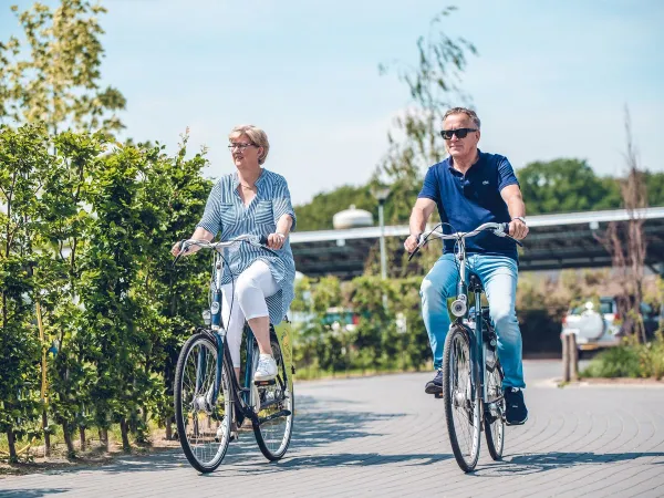 Fietsende mensen op Roan camping Ackersate.