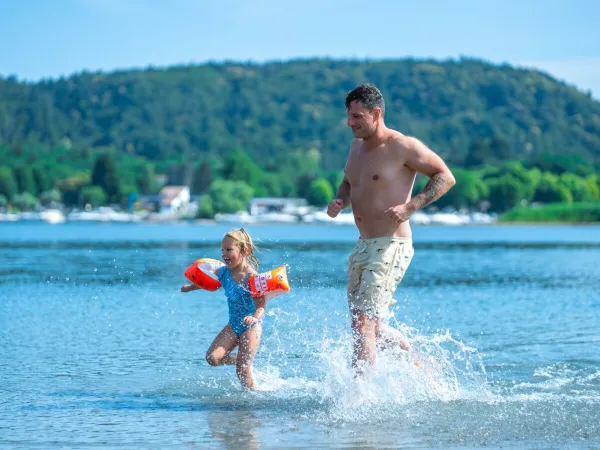 Waterpret bij Roan camping Lido Verbano.