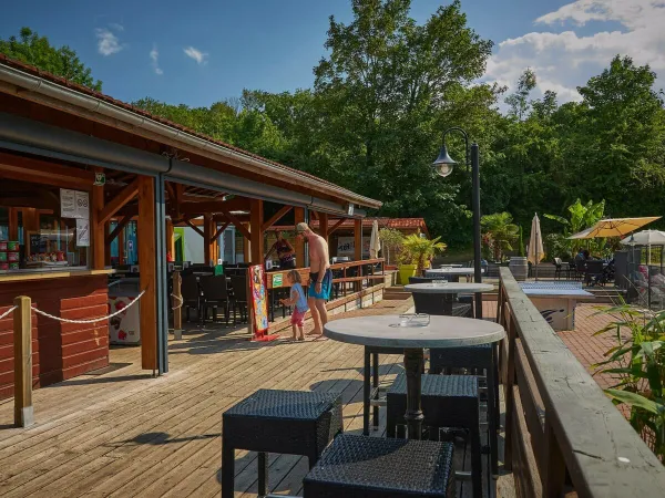 Het restaurant op Roan camping Le Chêne Gris.