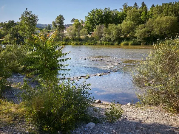 Rivier dichtbij Roan camping Verdon Parc.