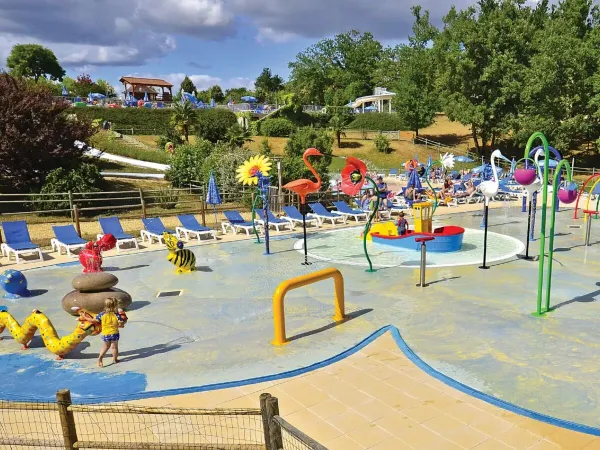 Het waterpark op Roan camping Saint Avit Loisirs