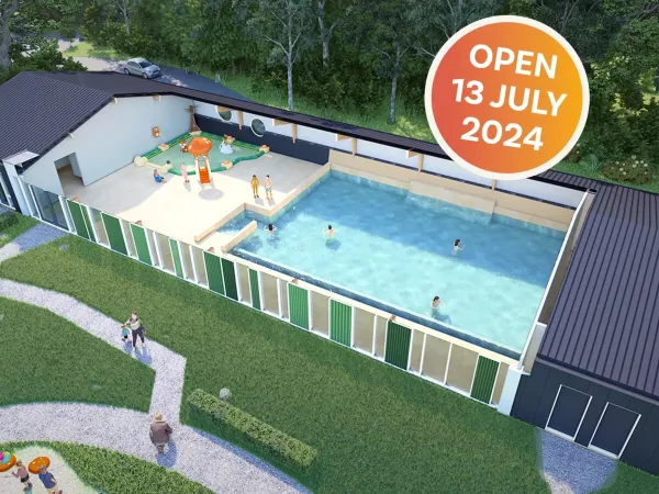 Het nieuwe zwembad op Roan camping  Marvilla Parks Kaatsheuvel