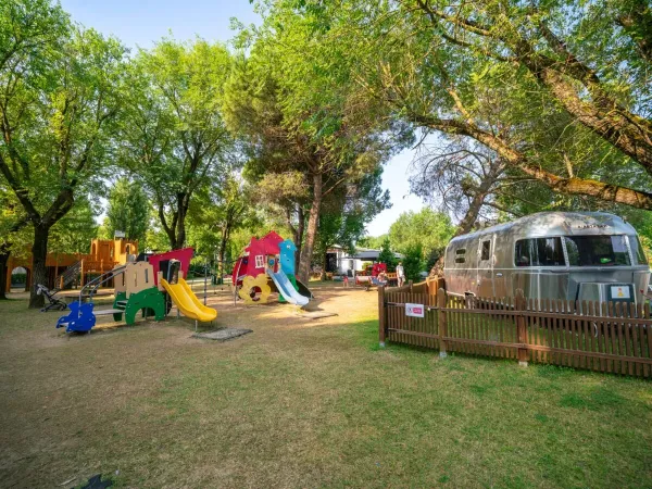 Speeltuin op Roan camping Ca'Savio.