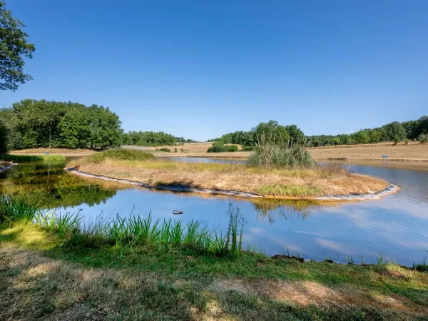 Watertje dichtbij Roan camping Saint Avit Loiris.