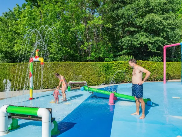 Spraypark op Roan camping de Bonnal.