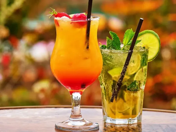 Lekkere cocktails verkrijgbaar op Roan camping Le Petit Mousse.