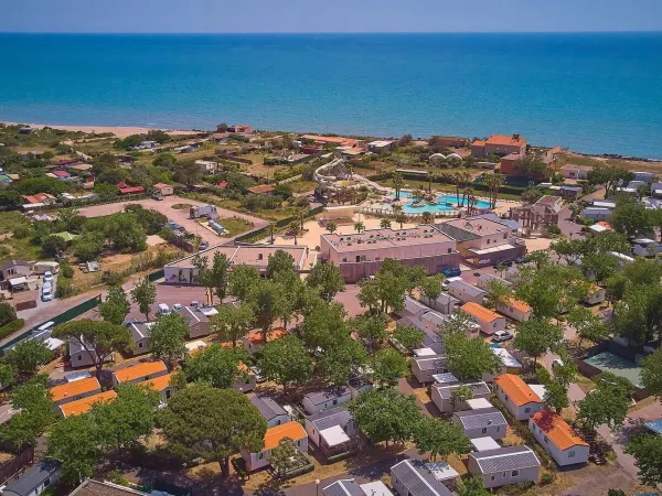 Overzicht van Roan camping Le Petit Mousse.