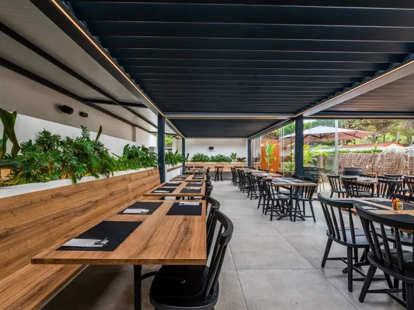 Het restaurant van Roan camping Bella Terra.