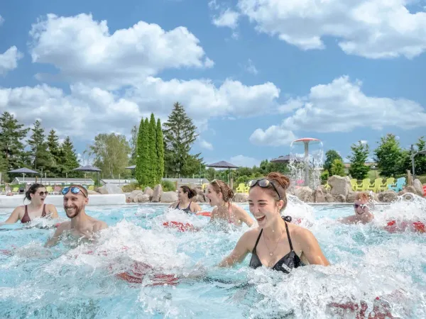 Aqua gym bij Roan camping Domaine des Bans.