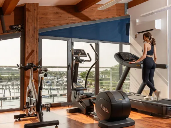 Trainen bij Roan camping Tenuta Primero.