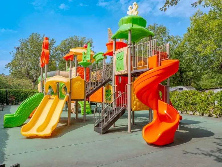 De speeltuin op Roan camping Tenuta Primero.