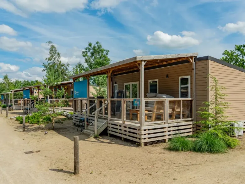 De stacaravan Premium Lounge op Roan camping Vakantiepark Ackersate.