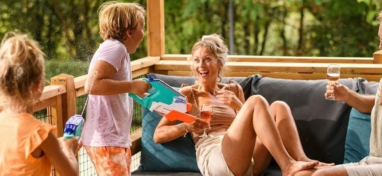 Waterpret op de Roan veranda.