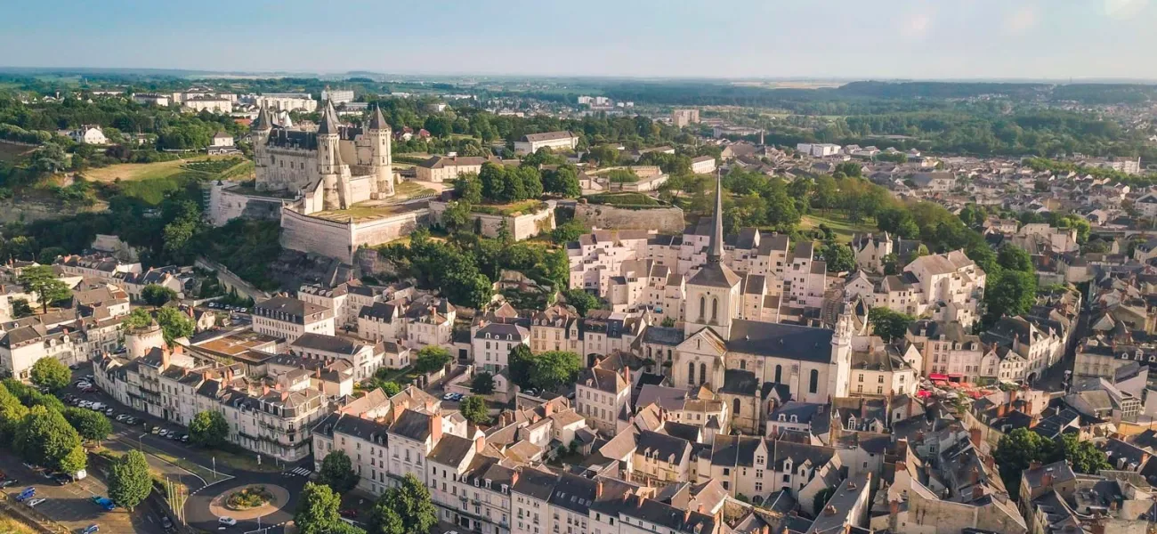 De stad Tours in de omgeving Loire.